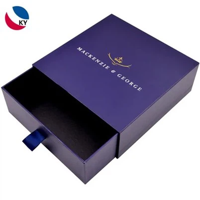 Individualus logotipas „Kraft“ popieriaus stalčių dėžutė, sulankstoma stumdomųjų stalčių dėžutės pakuotė